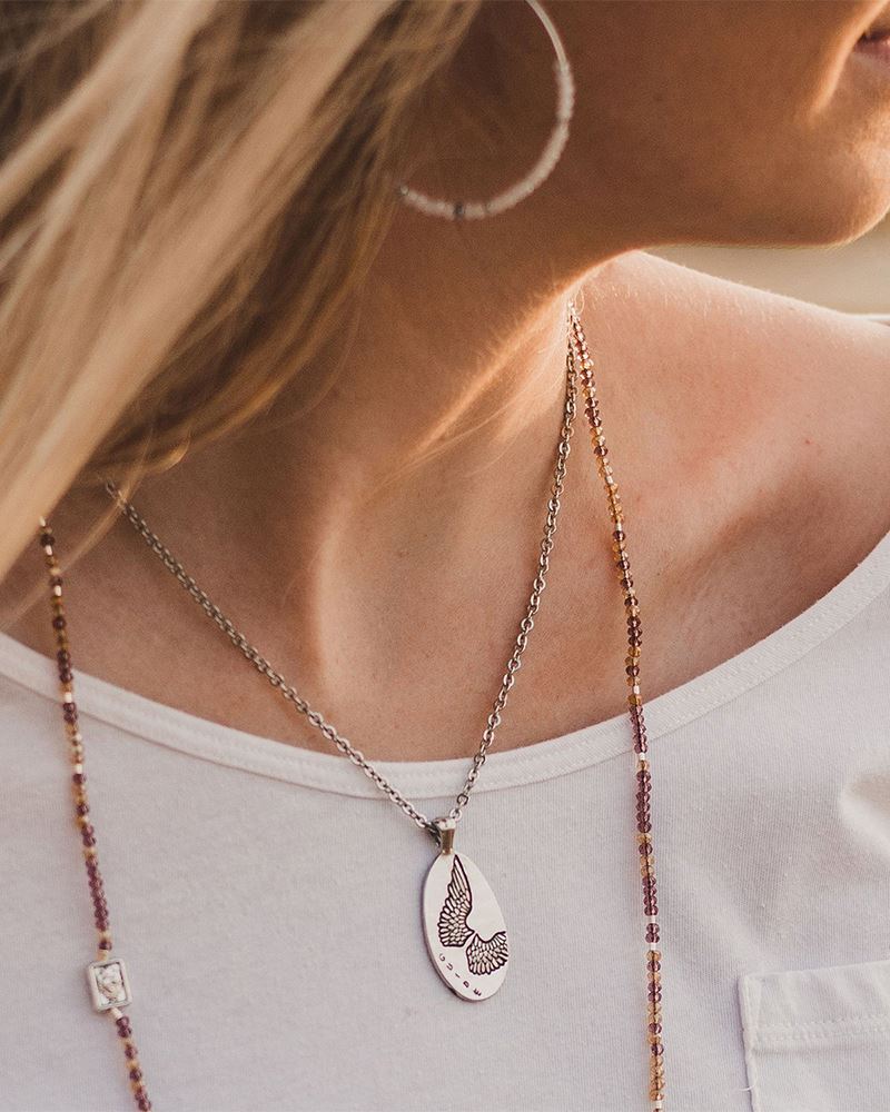 Angel Wing Protection Necklace