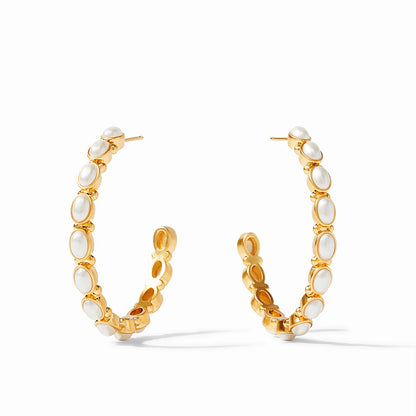 Mykonos Hoop Pearl