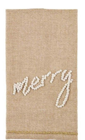 Gold Chambray Knotted Towel