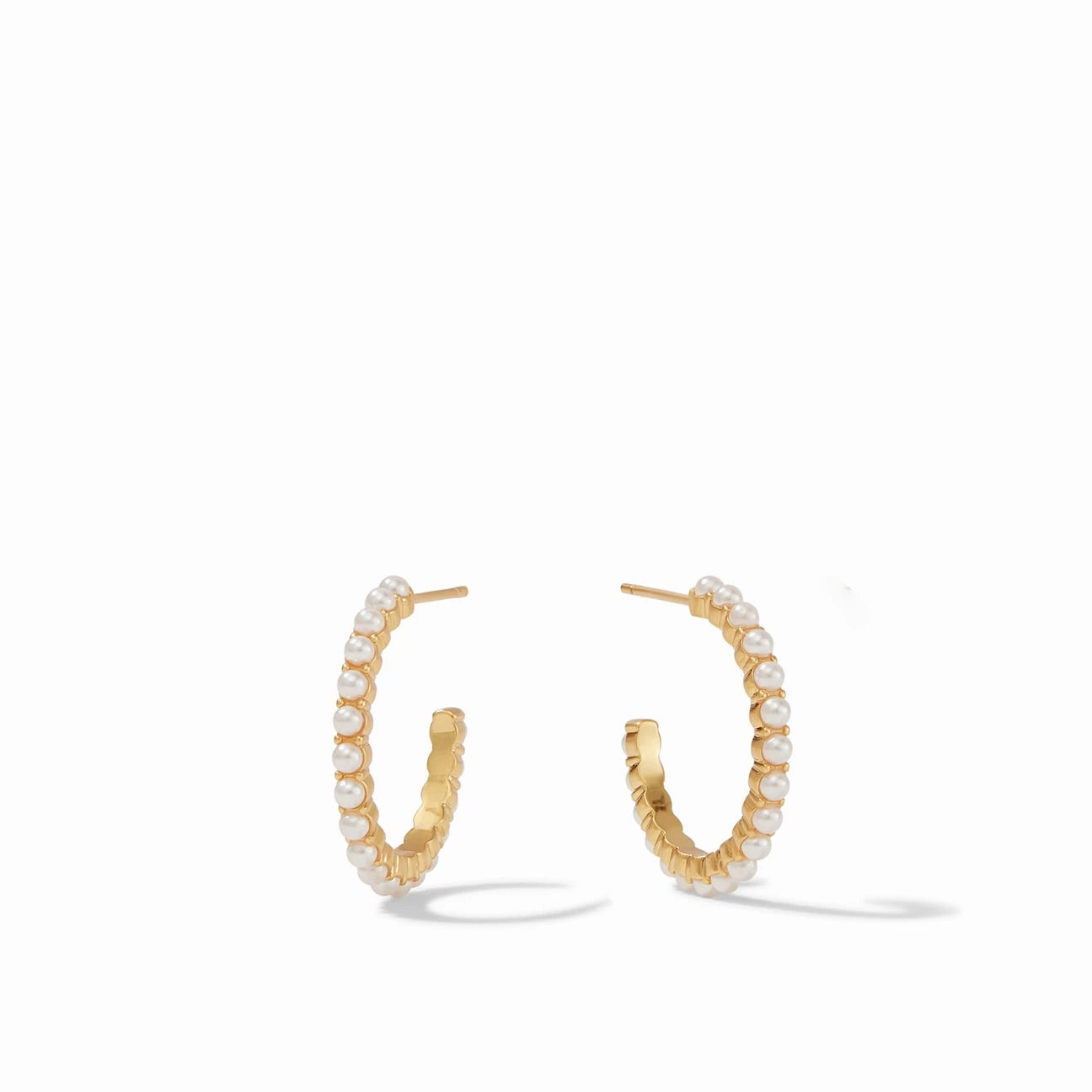 Juliet Pearl Hoop Earrings