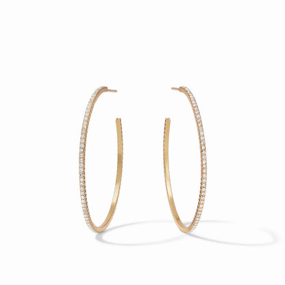 Windsor Hoop Crystal Earrings
